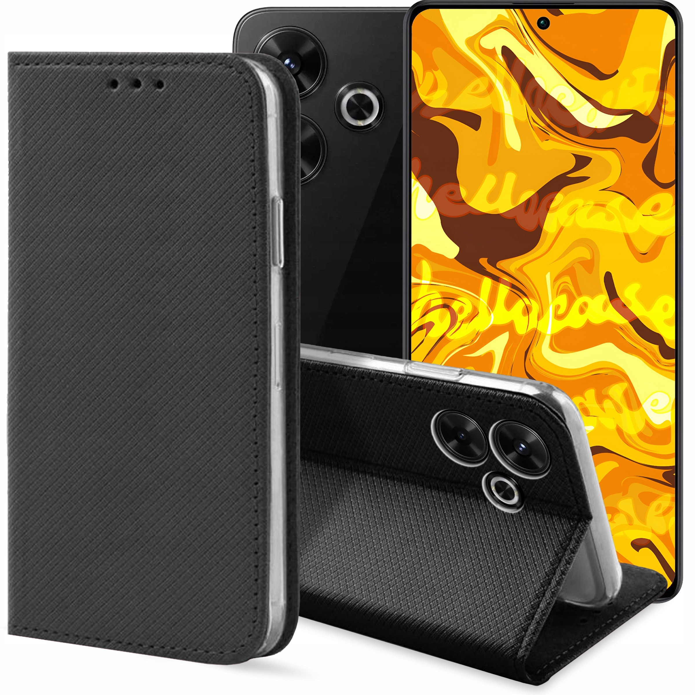 Etui z klapką do Xiaomi Redmi 13 4G – Elegancja i ochrona w jednym