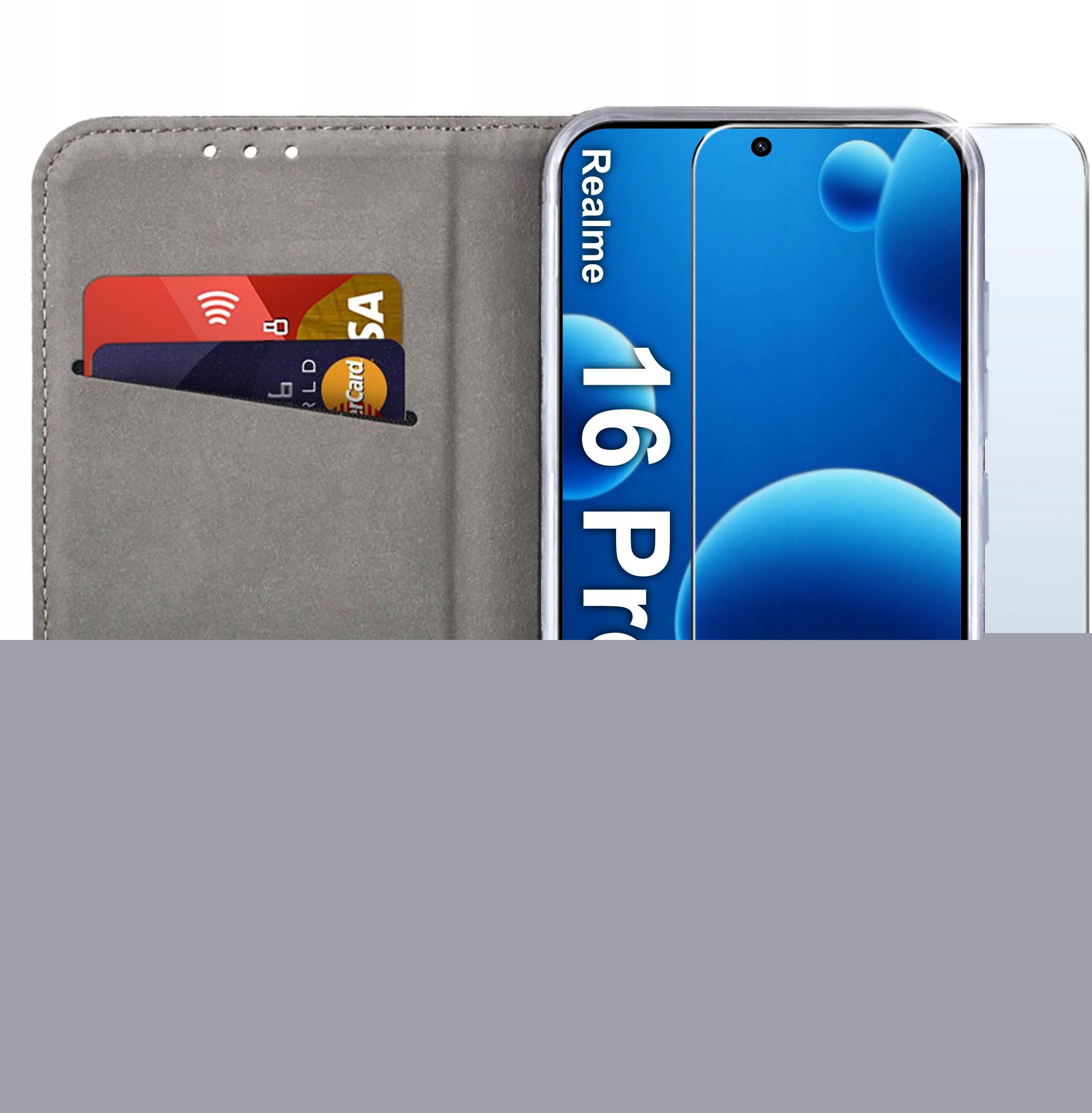 Etui Skórzane Zamykane Magnetyczne Case Do Realme 16 Pro 5G – Styl i Ochrona w Jednym