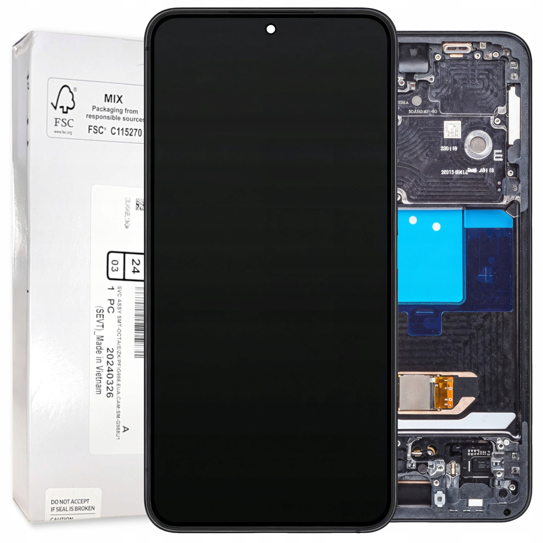 Wyświetlacz Samsung Galaxy S22 5G LCD SM-S901B Czarny Oryginał Service Pack – Idealne rozwiązanie dla Twojego smartfona