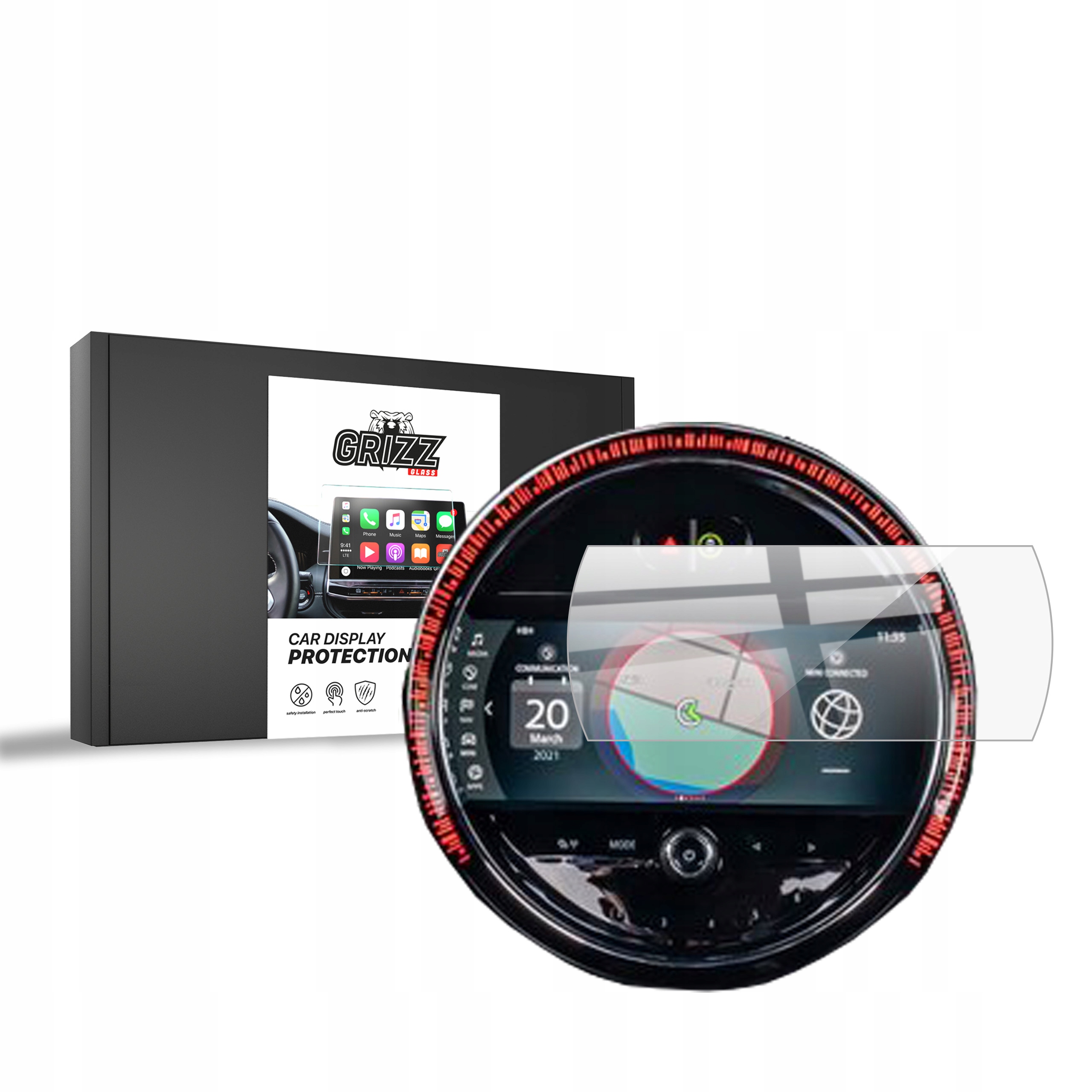 Folia ceramiczna GrizzGlass CarDisplay Protection do Mini Countryman 2 (2017-2023) – Doskonała ochrona ekranu
