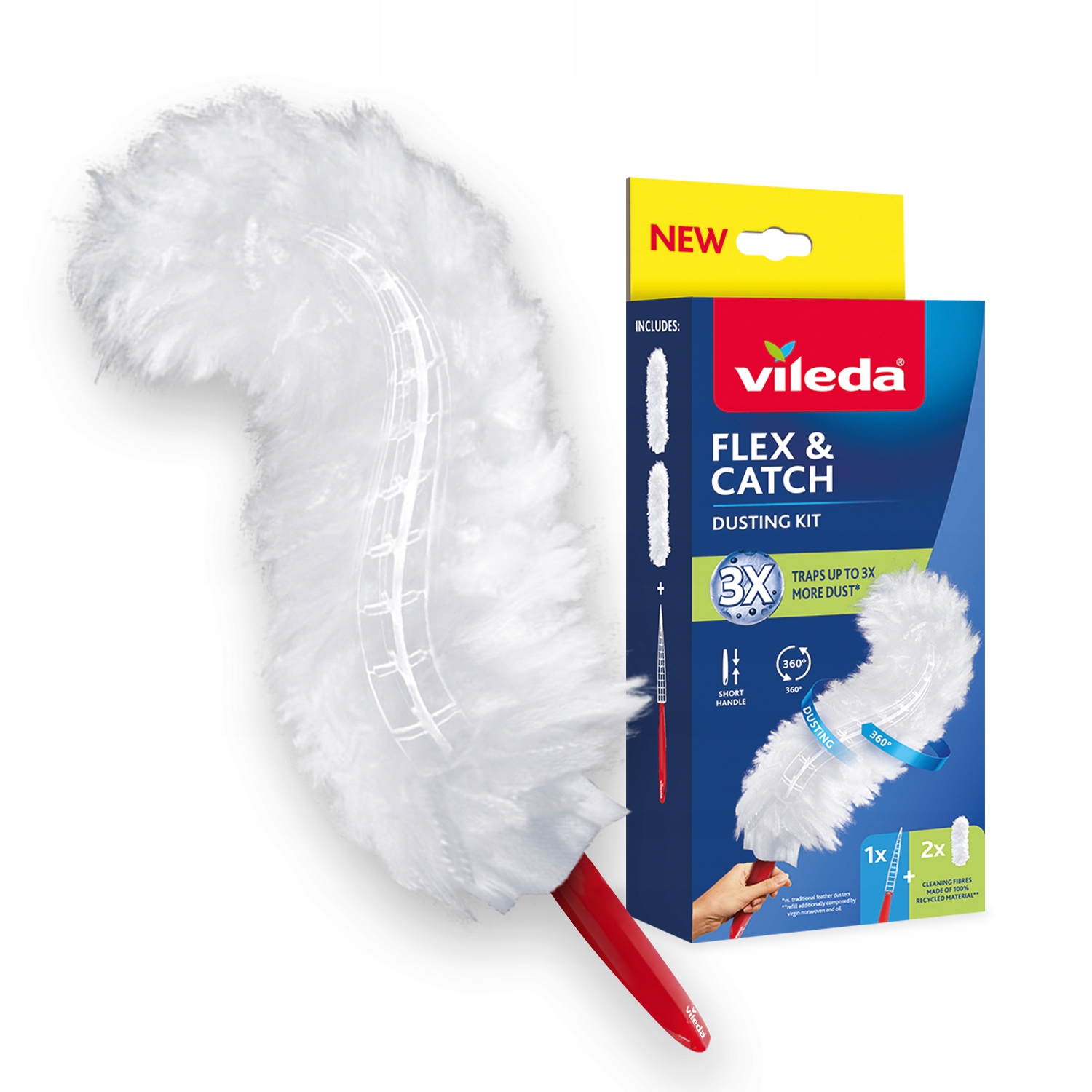 Elastyczna główka Flex Catch – Wygodne sprzątanie w każdym zakamarku