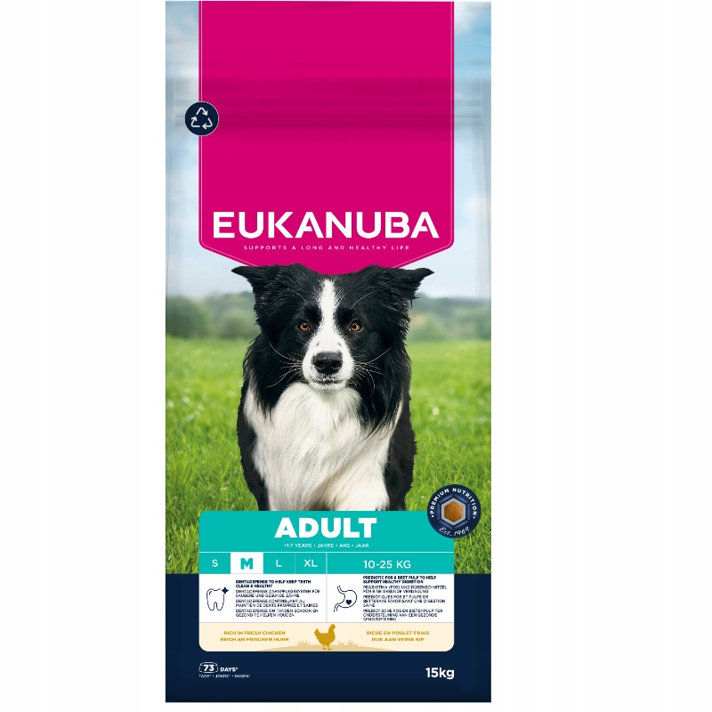 EUKANUBA Active Adult Medium Breed Chicken 12kg – Pełnowartościowe odżywianie dla średnich psów