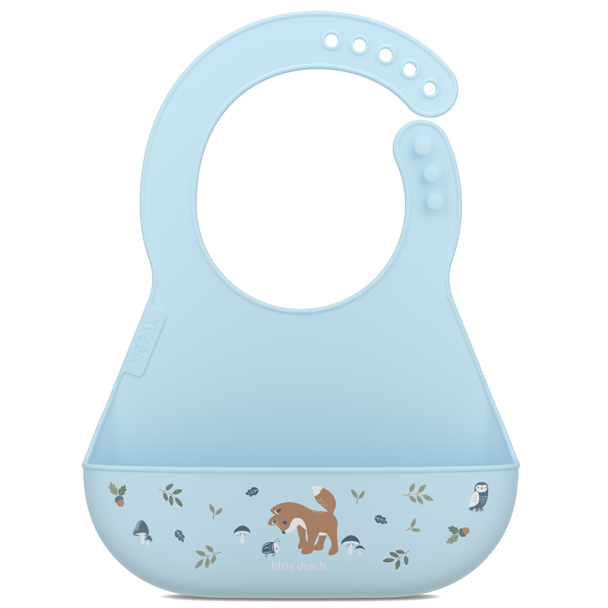 Śliniak silikonowy z kieszonką Mio Forest Friends – Idealny towarzysz podczas posiłków