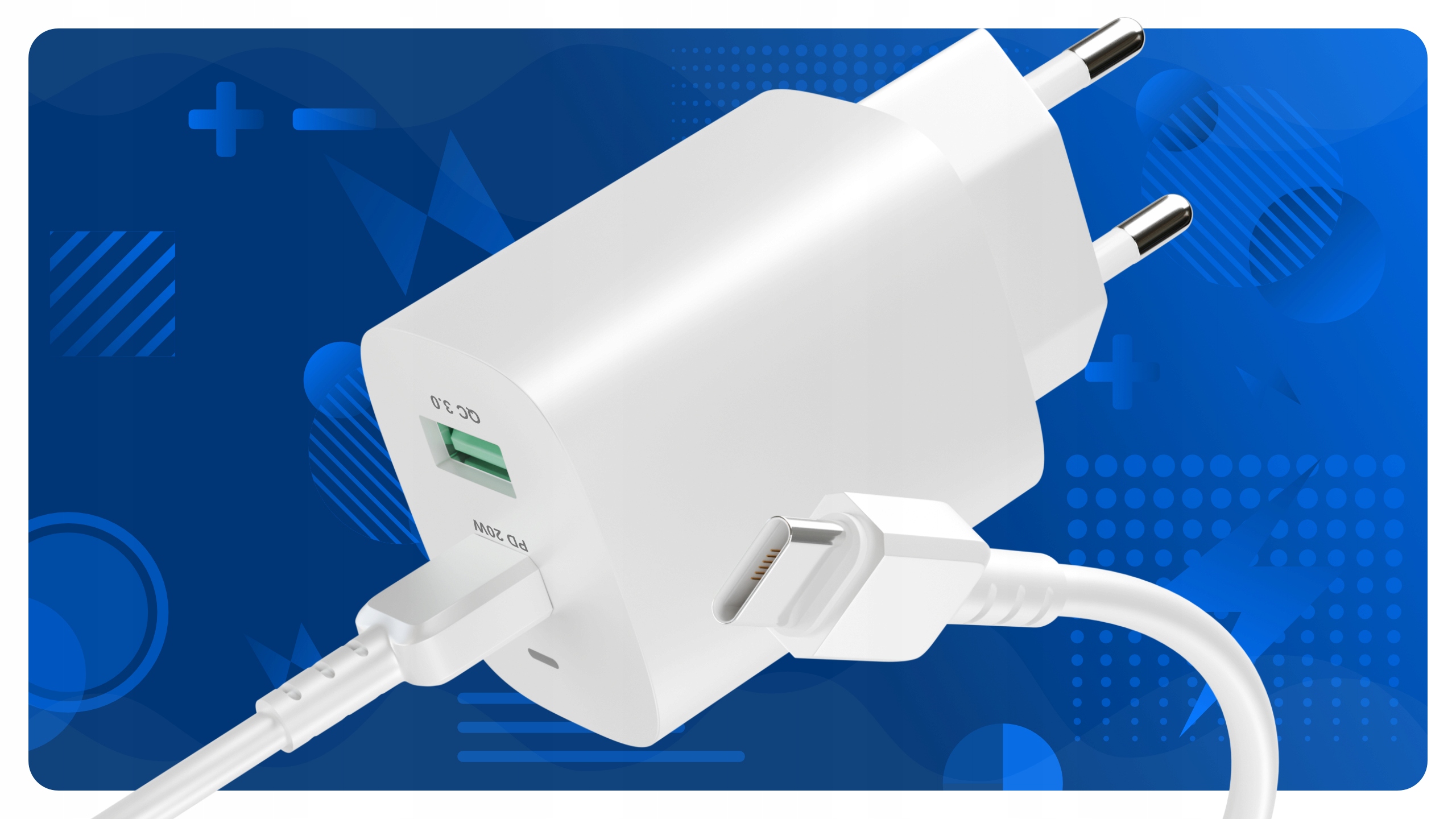 Zestaw zawiera: Ładowarka i kabel USB-C – Wszystko, czego potrzebujesz w jednym