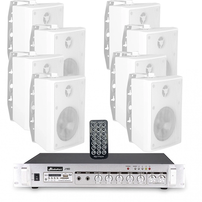 Profesjonalne głośniki naścienne Audioport AK20-W – Czyste brzmienie w obiektach publicznych