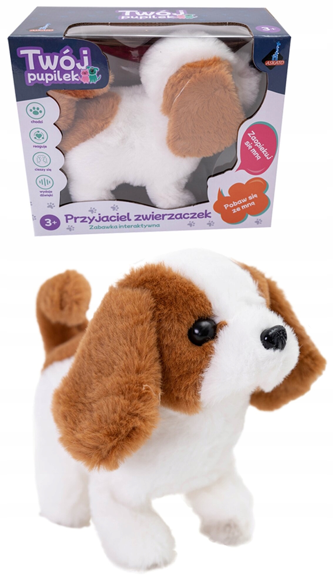 Ruchome funkcje i dźwięki – Piesek, który szczeka i merda ogonem