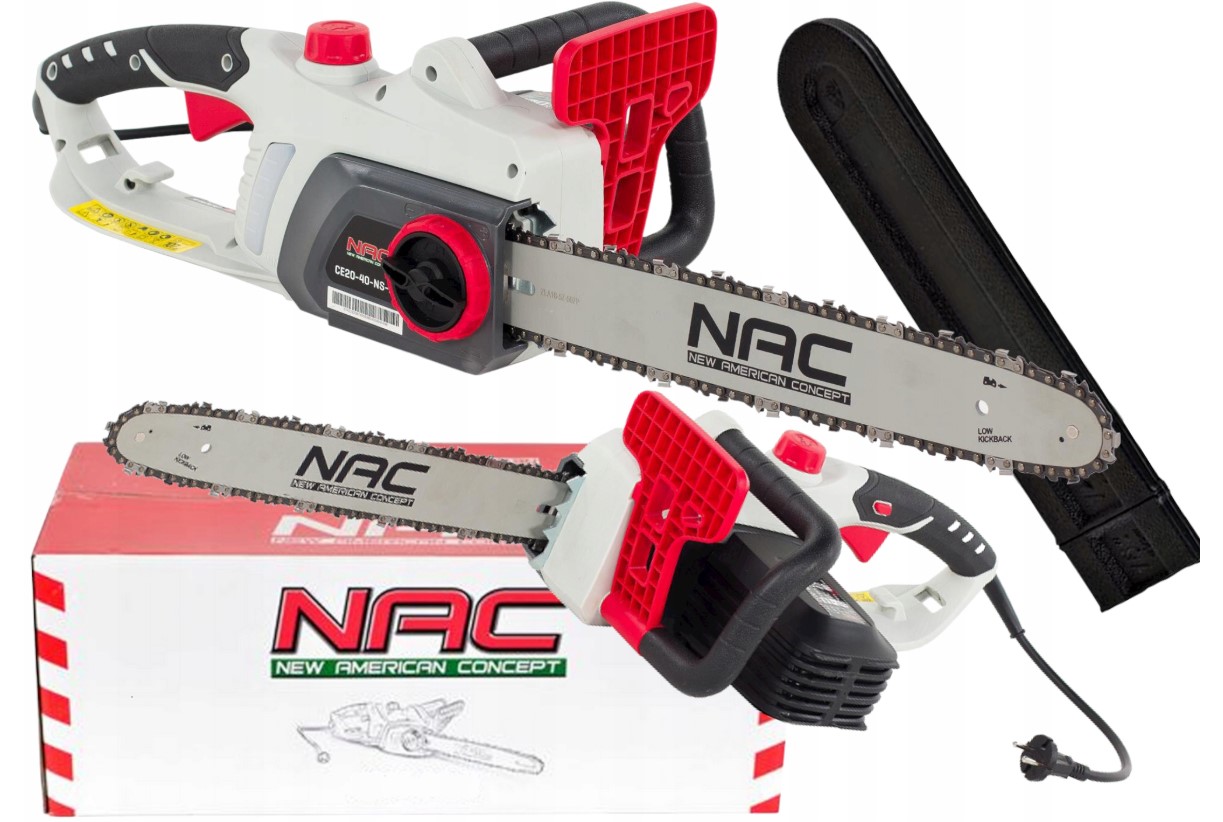 NAC ELECTRIC CHAIN SAW 2400W 40cm – Doskonałe narzędzie do cięcia drewna