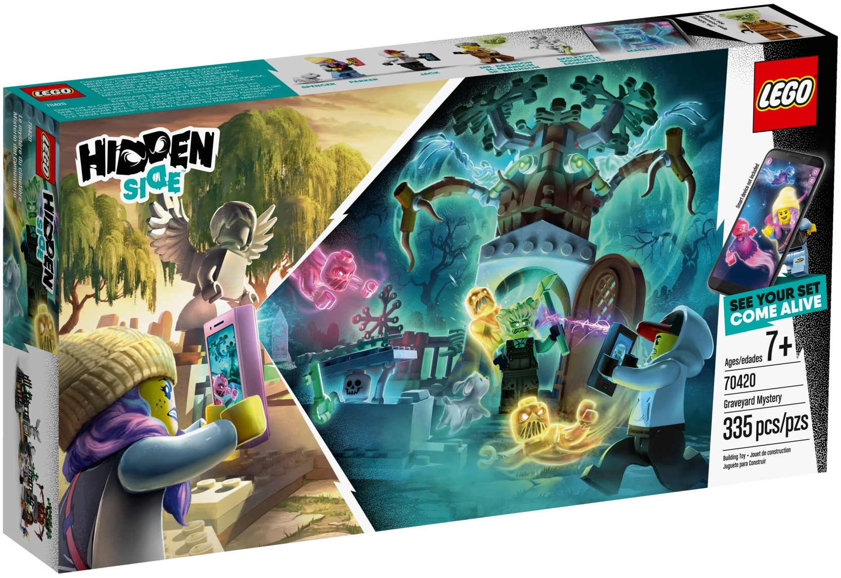 LEGO Hidden Side Tajemnicze cmentarzysko 70420 – Interaktywna zabawa w rzeczywistości rozszerzonej