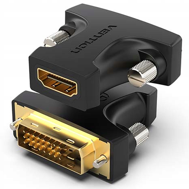 Adapter HDMI - DVI Vention AILB0 (czarny) – Idealne połączenie dla Twoich urządzeń