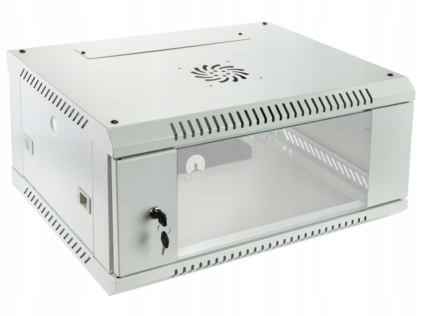 Szafa wisząca RACK 19 4U 450mm szara NEKU TS BOX – Idealne rozwiązanie dla Twojej infrastruktury