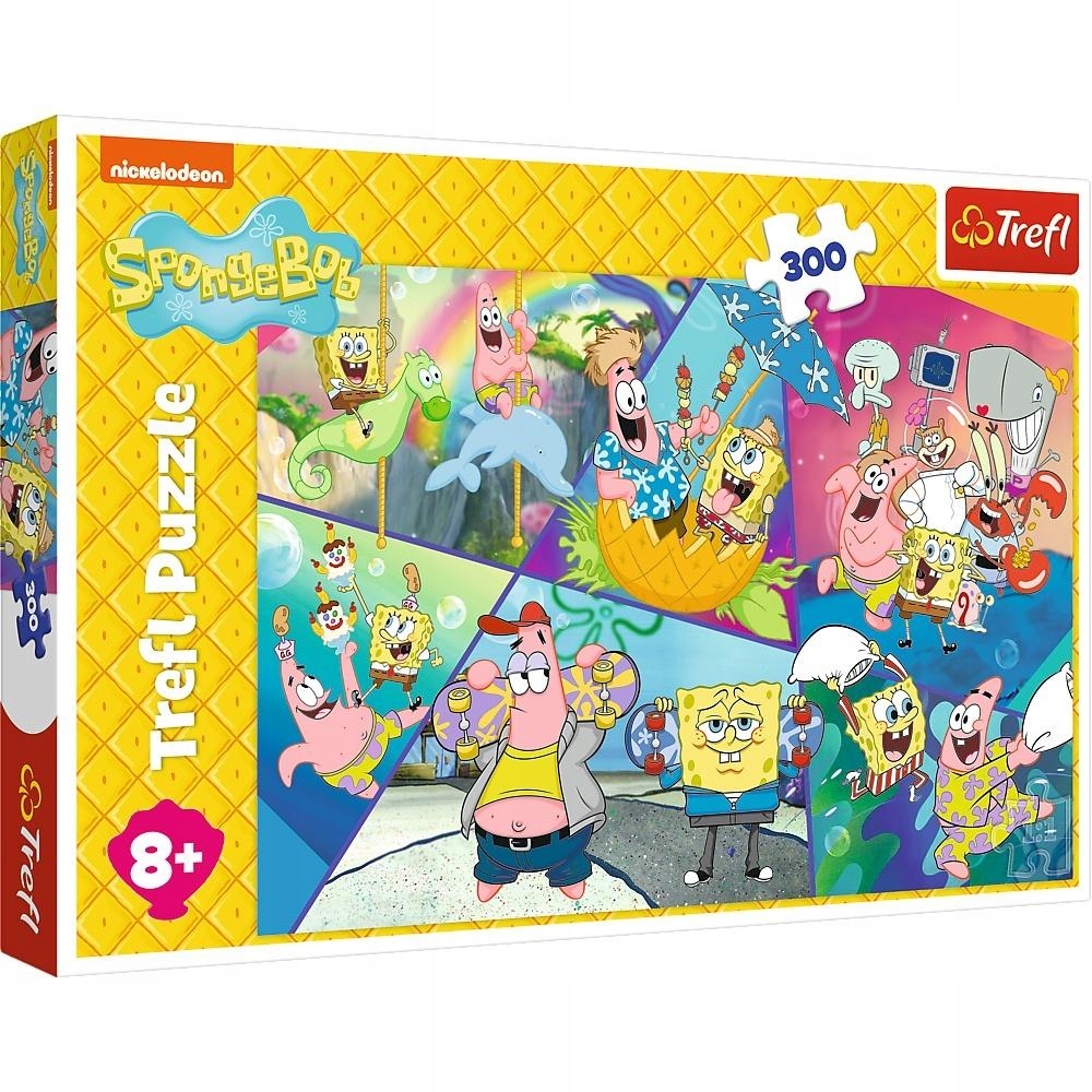 PUZZLE 300 SpongeBob w Bikini Dolnym 23038 – Kolorowa przygoda dla całej rodziny