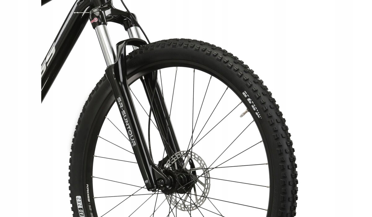 Amortyzowany widelec SR Suntour z skokiem 100 mm