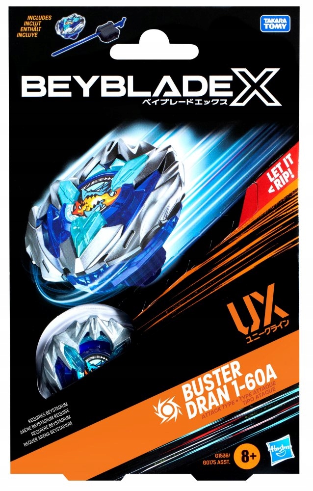 Beyblade X UX Top Starter Pack - Buster Dran – Rozpocznij swoją przygodę z Beyblade