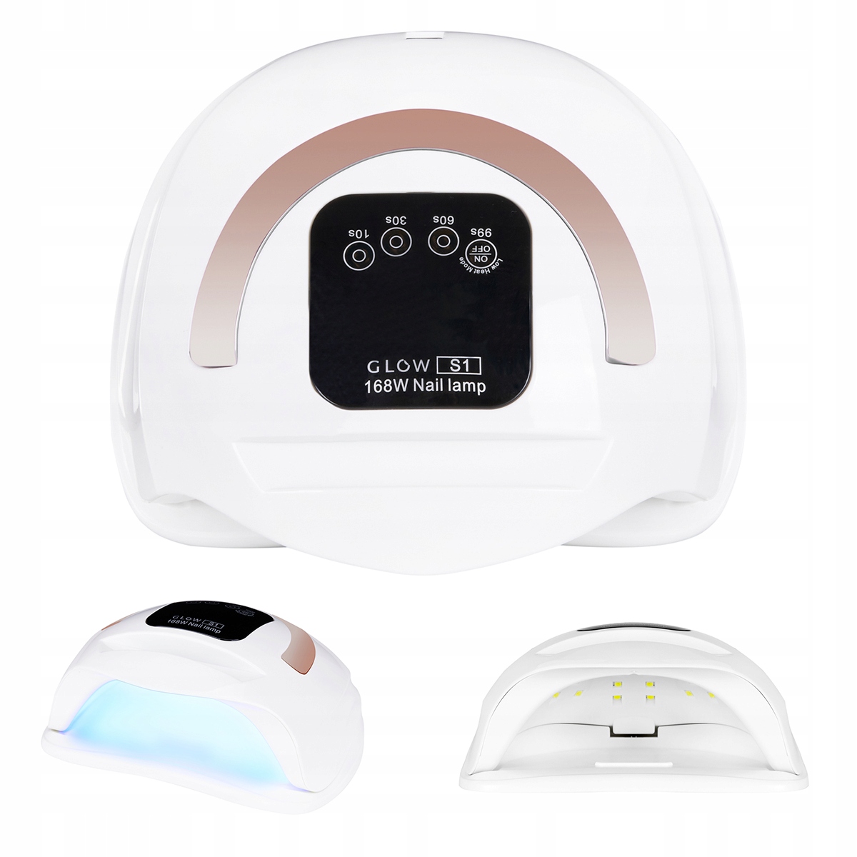 Lampa UV Dual LED Glow S1 168W – Profesjonalne oświetlenie do manicure