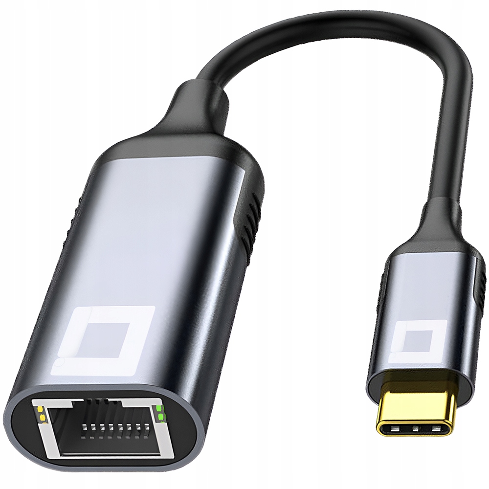 CO2 PRZEJŚCIÓWKA USB-C ETHERNET ADAPTER KARTA SIECIOWA LAN GIGABIT RJ45 2500 MB – Szybkie połączenie dla Twojego urządzenia