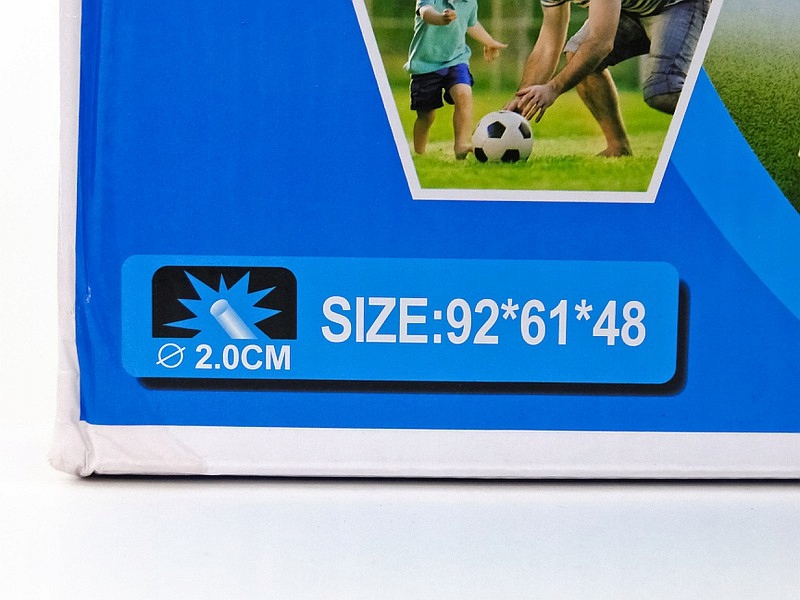 Wymiary bramki – 92 cm x 61 cm x 48 cm