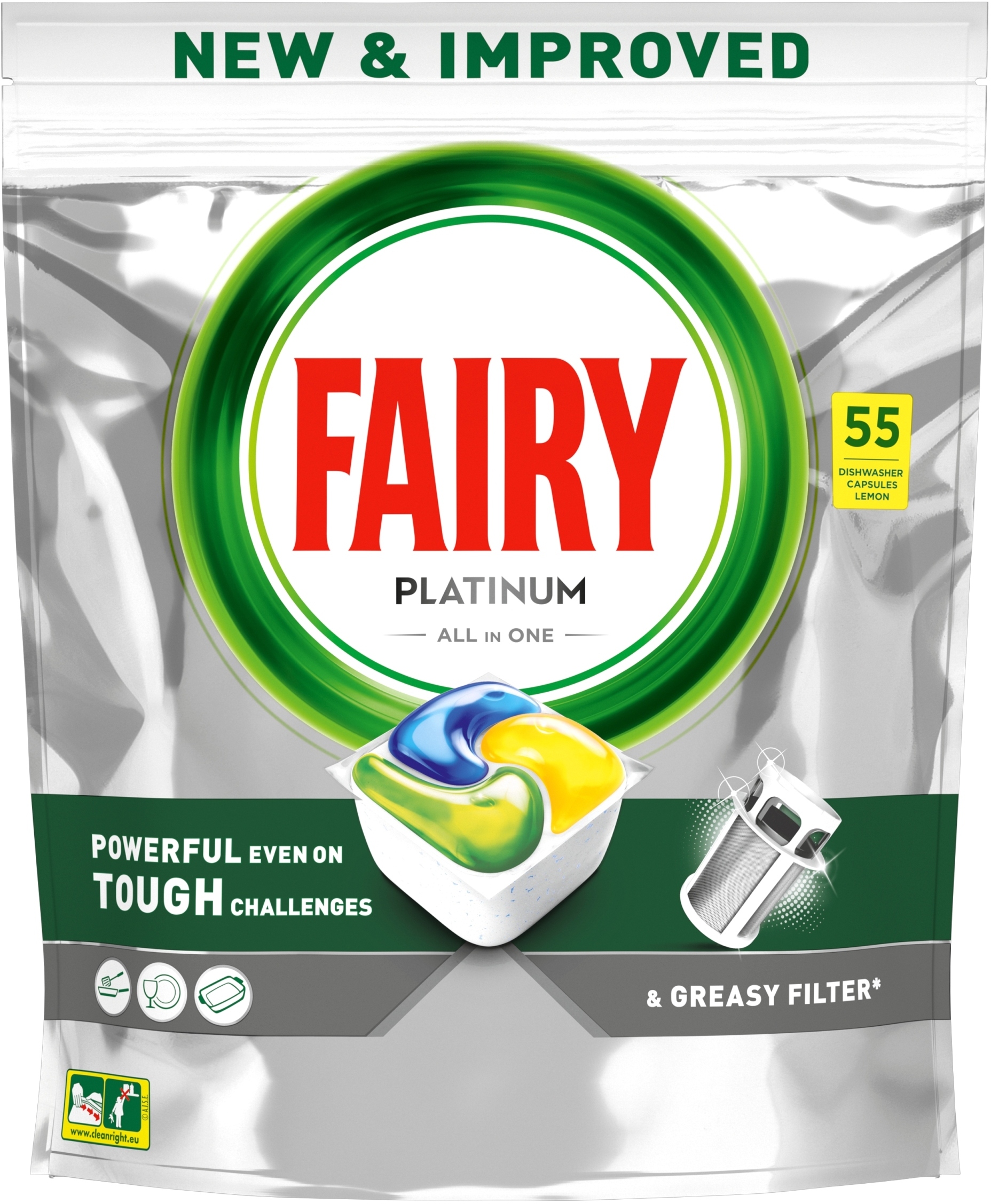 Fairy Platinum 55 szt – Tabletki do zmywarki, które zrewolucjonizują Twoje sprzątanie