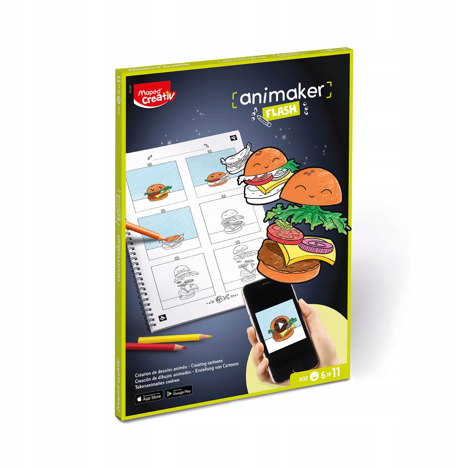 Zestaw kreatywny plastyczny Maped CREATIV Animaker Flash Pop 907067 – Twórz własne animacje
