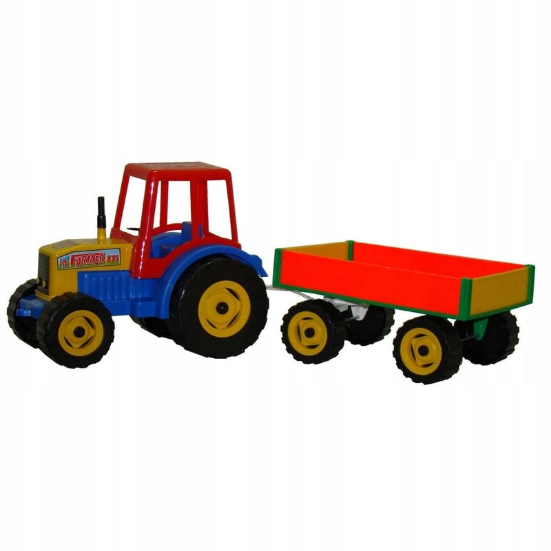 Traktor z przyczepką Farmer Bartex LAZUR-mix – Idealna zabawa dla małych rolników