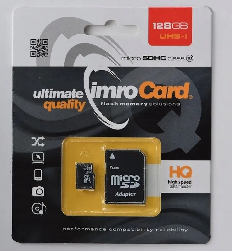 Karta pamięci MicroSDHC 128 GB Class 10 UHS-I/U1 – Wysoka wydajność i niezawodność