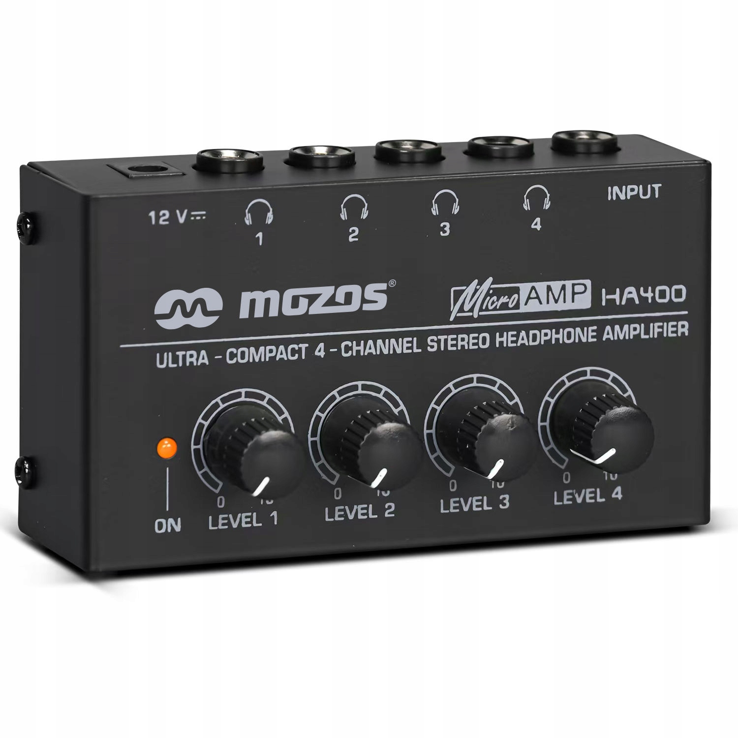 Niezależne wyjścia stereo dla czterech par słuchawek