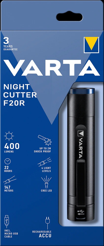 Latarka Varta Night Cutter F20R 400 Lumen – Niezawodne oświetlenie w każdej sytuacji