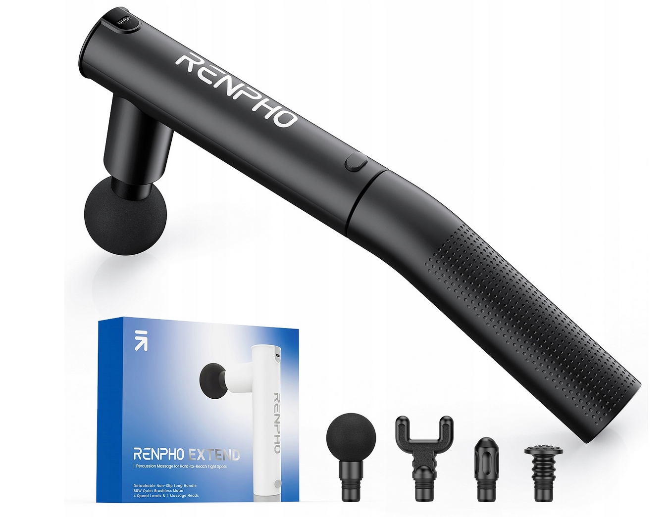 Wybór spośród 4 głowic masujących dla maksymalnej efektywności