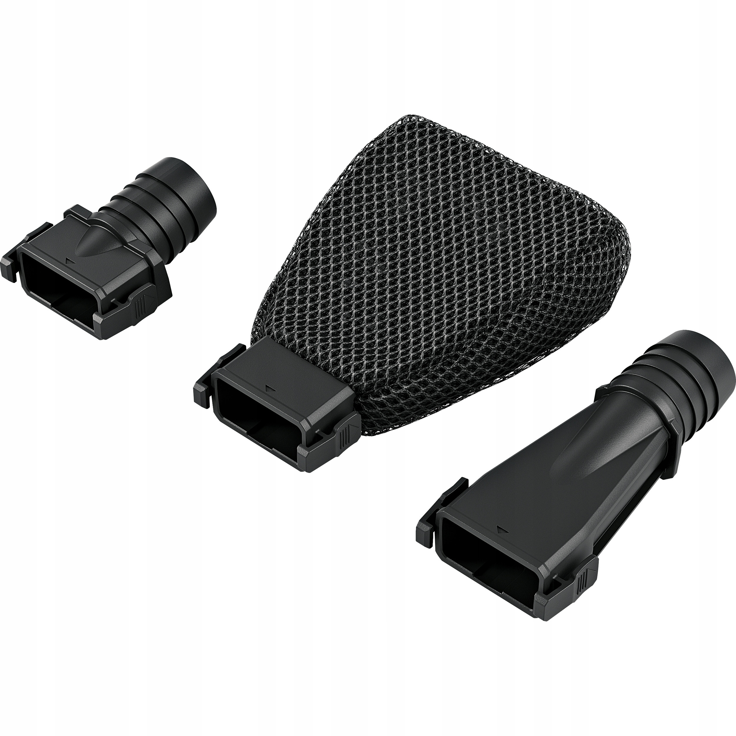 Zestaw zawiera: szlifierkę, worek na pył oraz adaptery