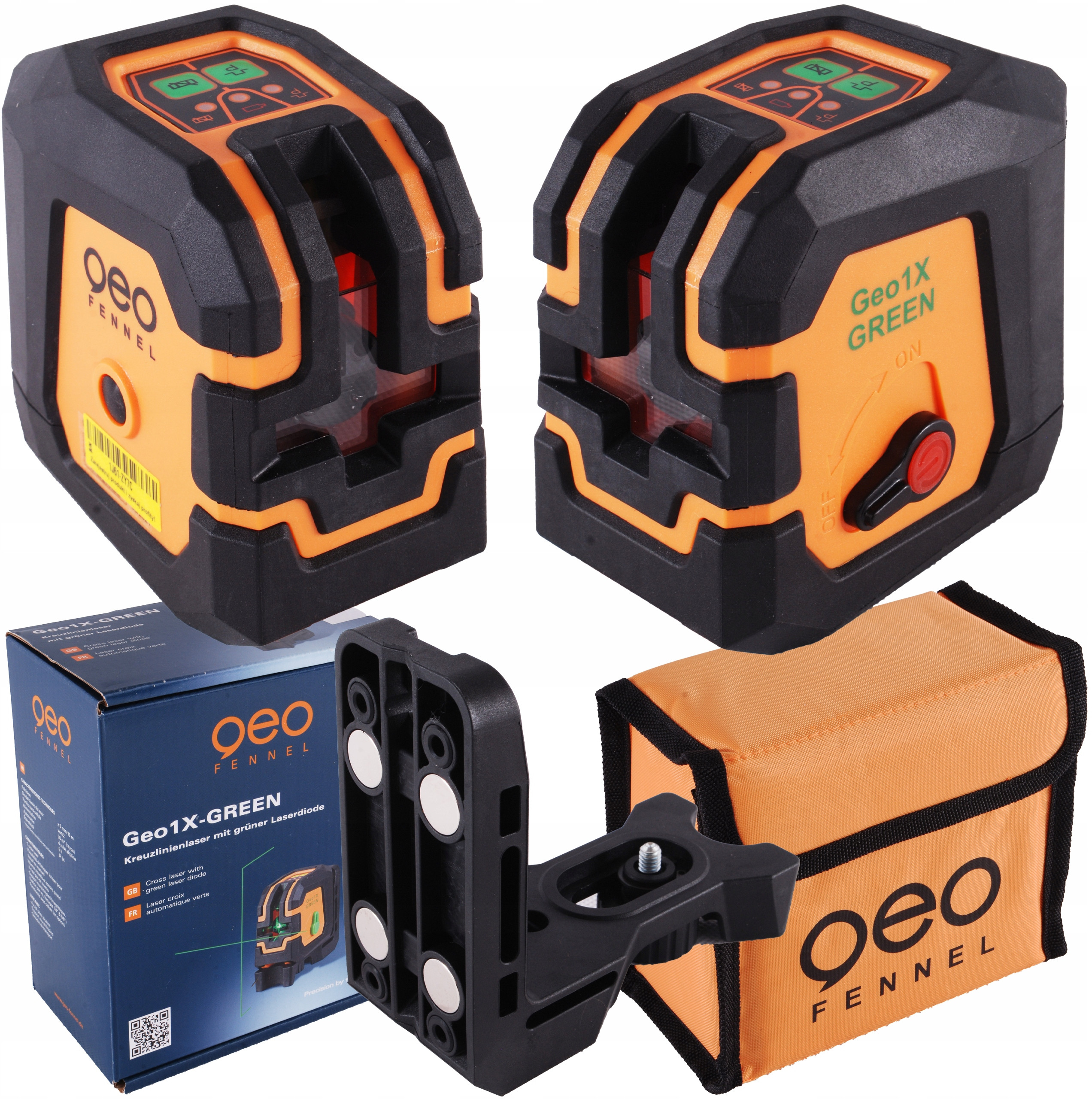 Zielony laser liniowy krzyżowy Geo-Fennel Geo1X GREEN – Precyzyjne narzędzie dla profesjonalistów