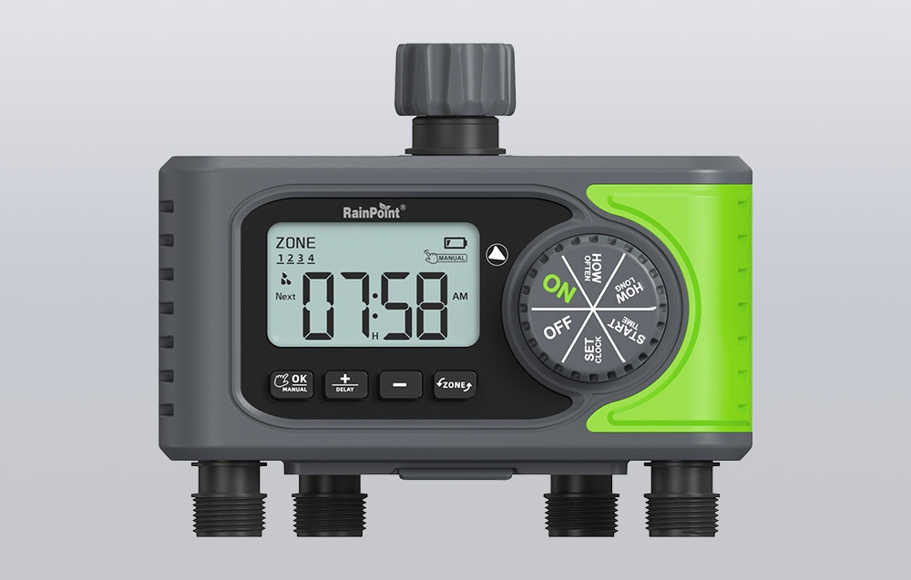 Cztery niezależne strefy nawadniania – dostosuj harmonogram do różnych roślin