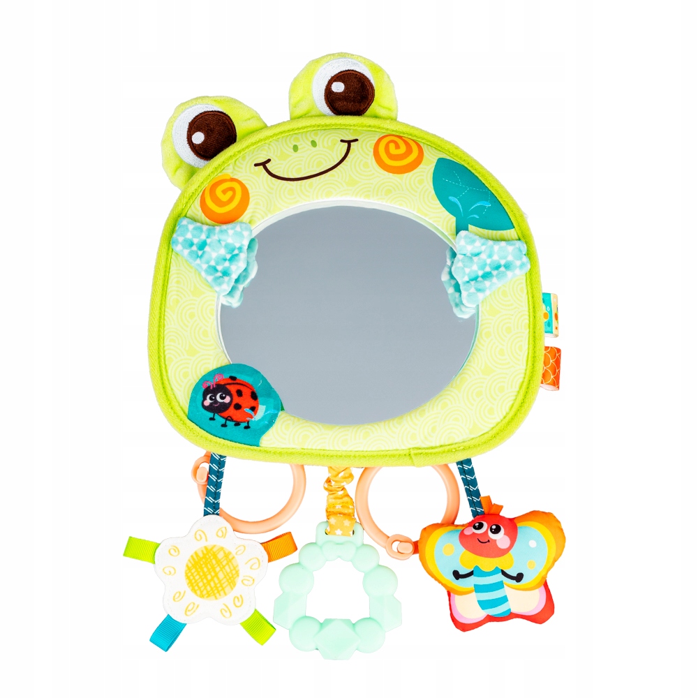 Żabka z lusterkiem Jolly Baby – Zabawka sensoryczna dla najmłodszych
