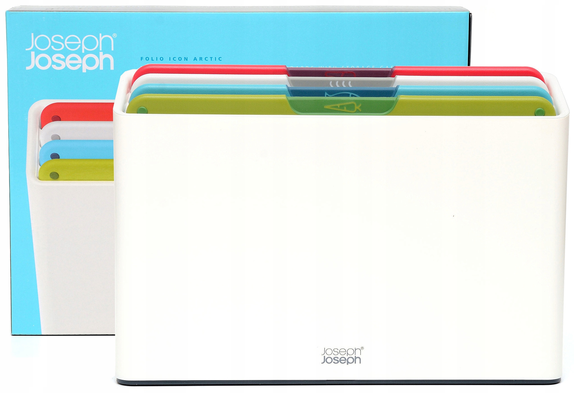 Zestaw desek M w stojaku 5el. Folio Icon Arctic / Joseph Joseph – Idealne do higienicznego krojenia