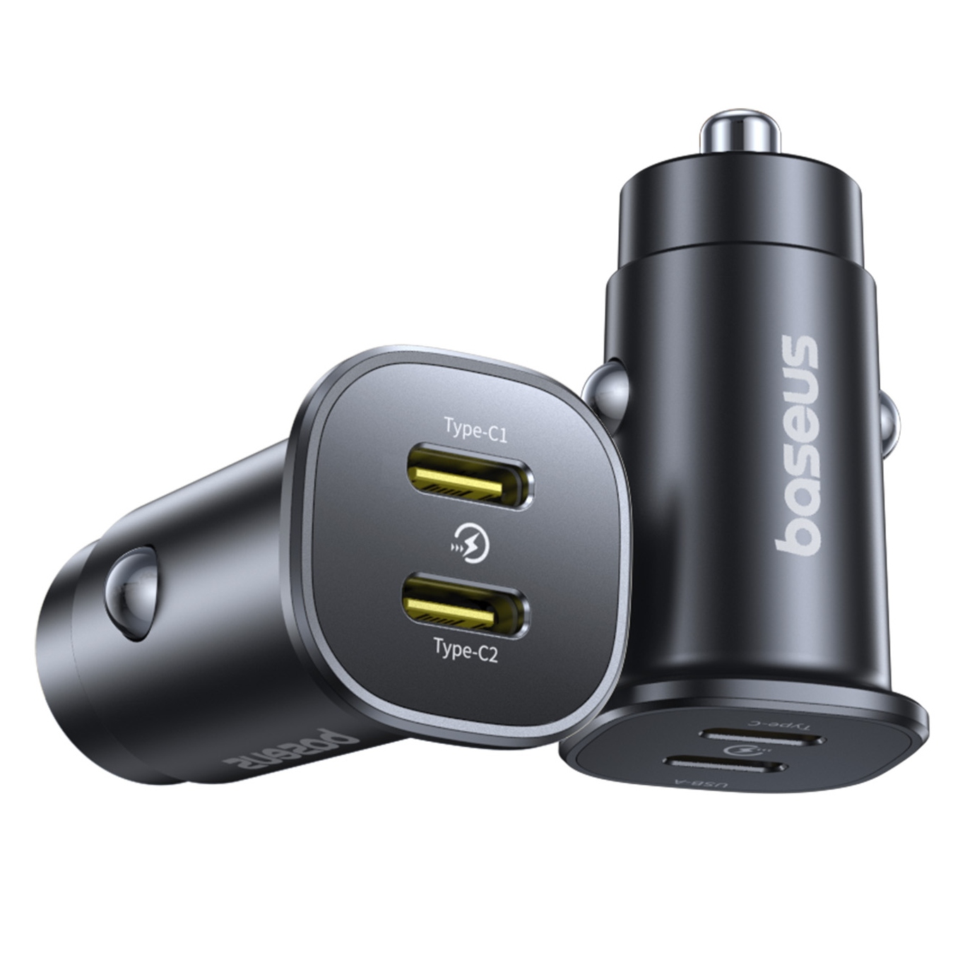 Ładowarka samochodowa Baseus GoTrip 2 x USB-C 30W – Niezawodne źródło energii w podróży