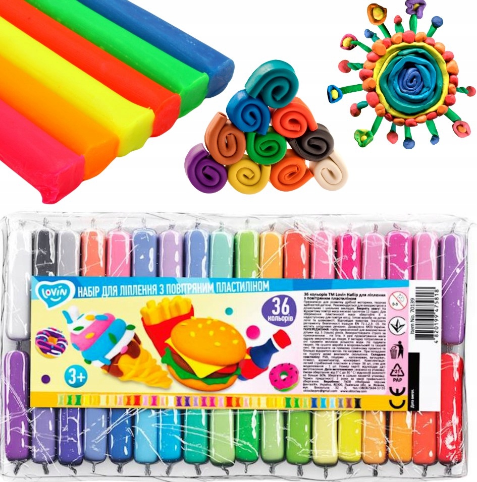 Szalony zestaw kolorów – 36 różnych odcieni do twórczego modelowania