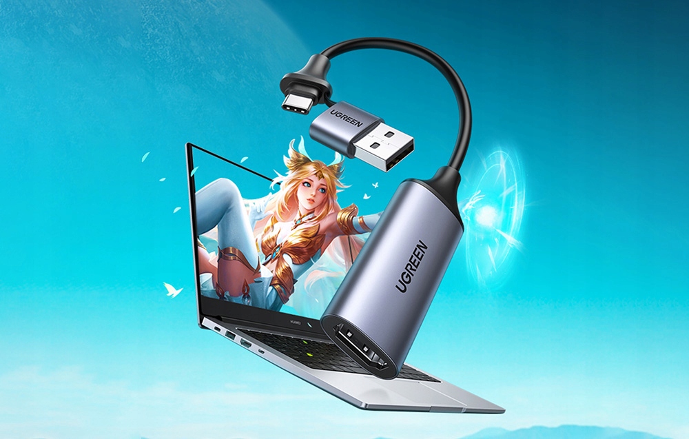 Podwójny interfejs USB-A i USB-C dla wszechstronności