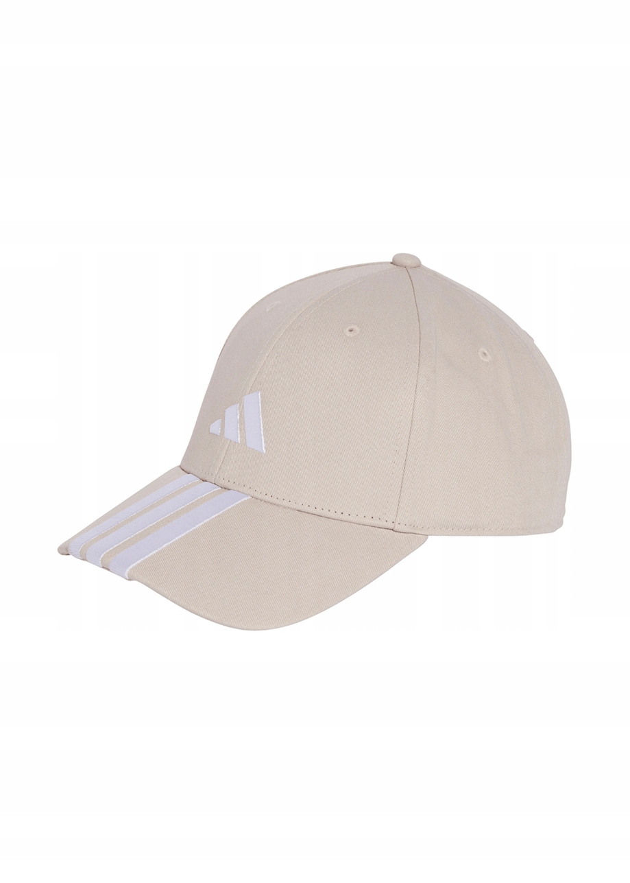 Czapka z daszkiem adidas 3-Stripes New Logo Baseball beżowa JW6036 – Styl i komfort na co dzień