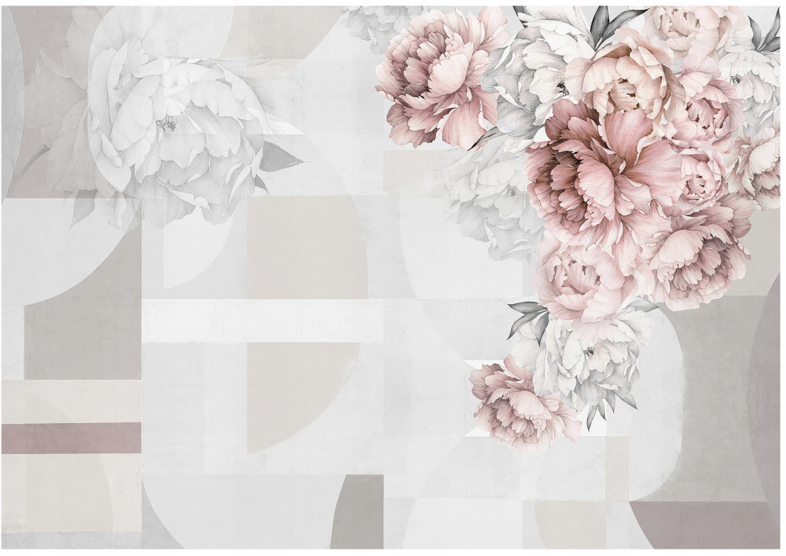 Fototapeta Winylowa Kwiaty 3D Do Sypialni Salonu 416x254 – Nowoczesny akcent w Twoim wnętrzu