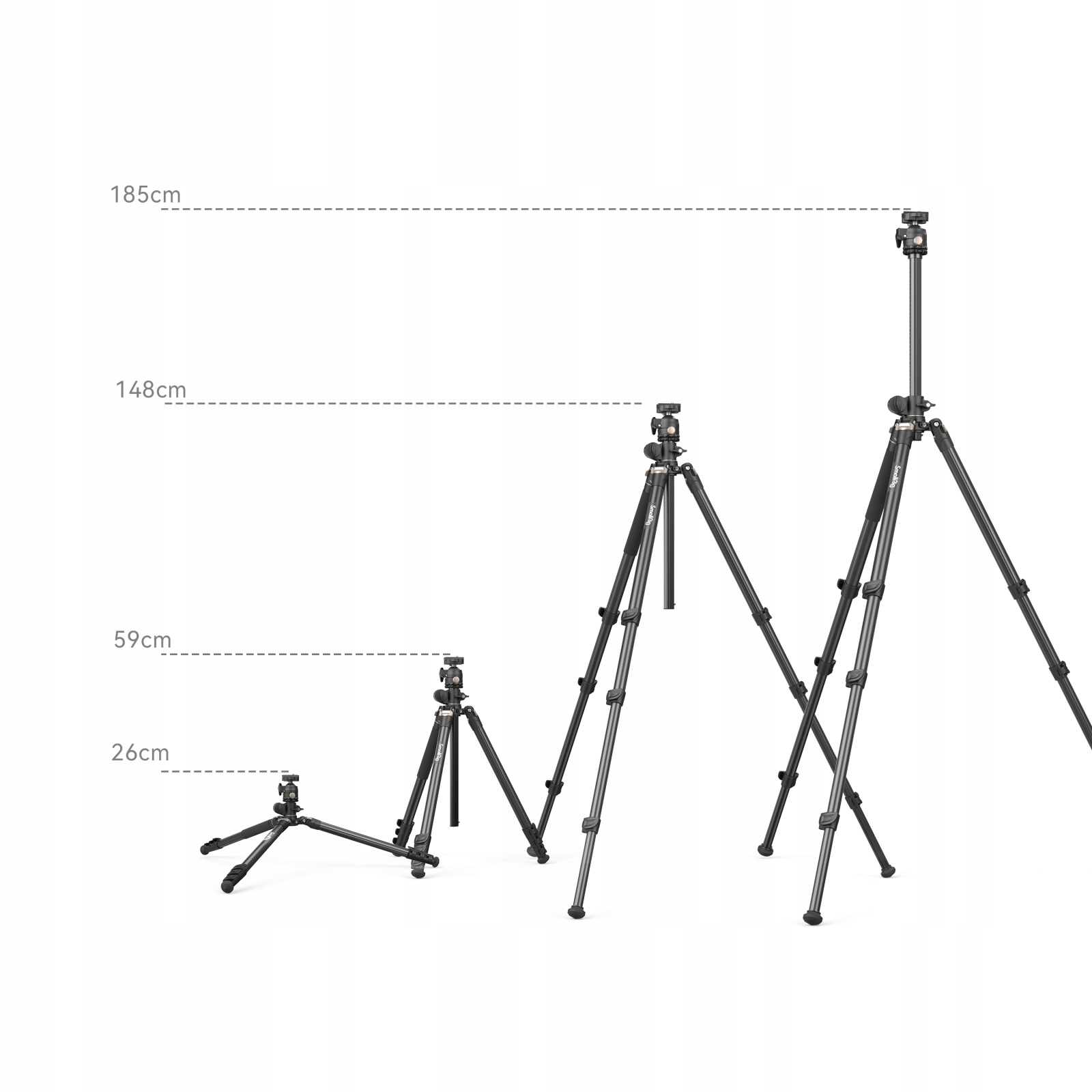 Regulowana wysokość robocza do 185 cm