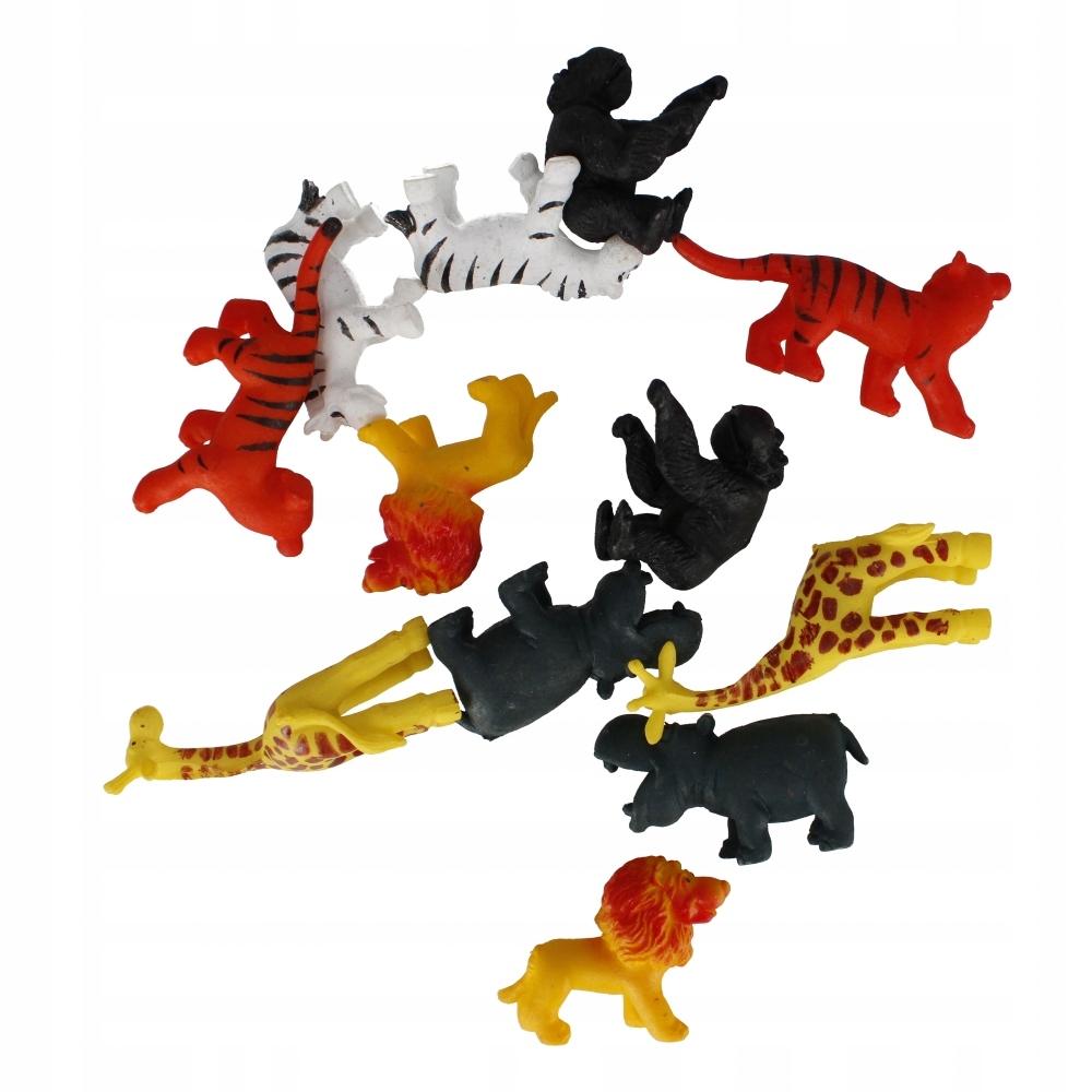 Zestaw egzotycznych zwierząt – 12 różnych modeli