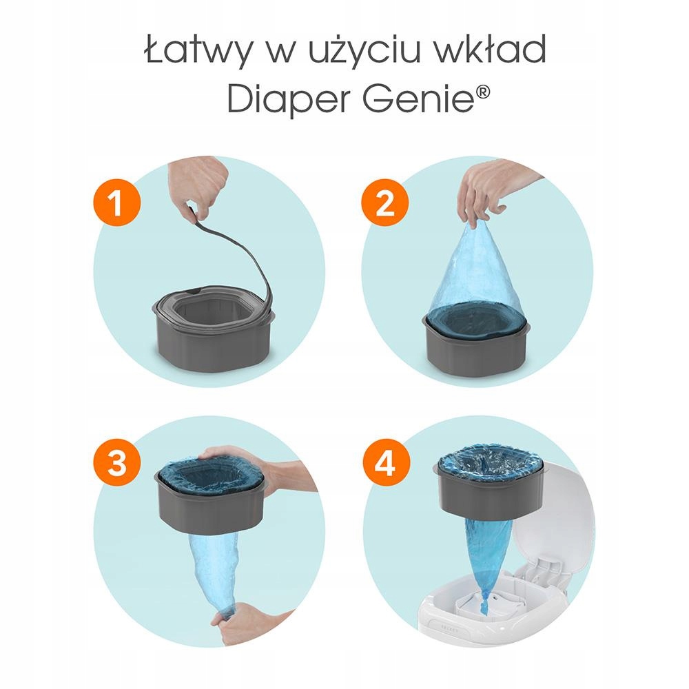 Funkcjonalność i łatwość obsługi wkładu do pojemnika na pieluchy