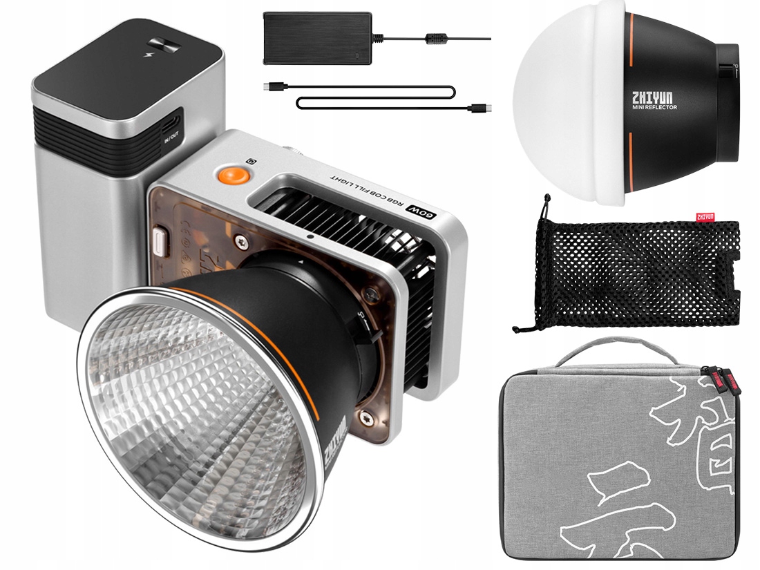 Lampa studyjna Zhiyun Molus X60 RGB Combo – Profesjonalne oświetlenie w kompaktowej formie
