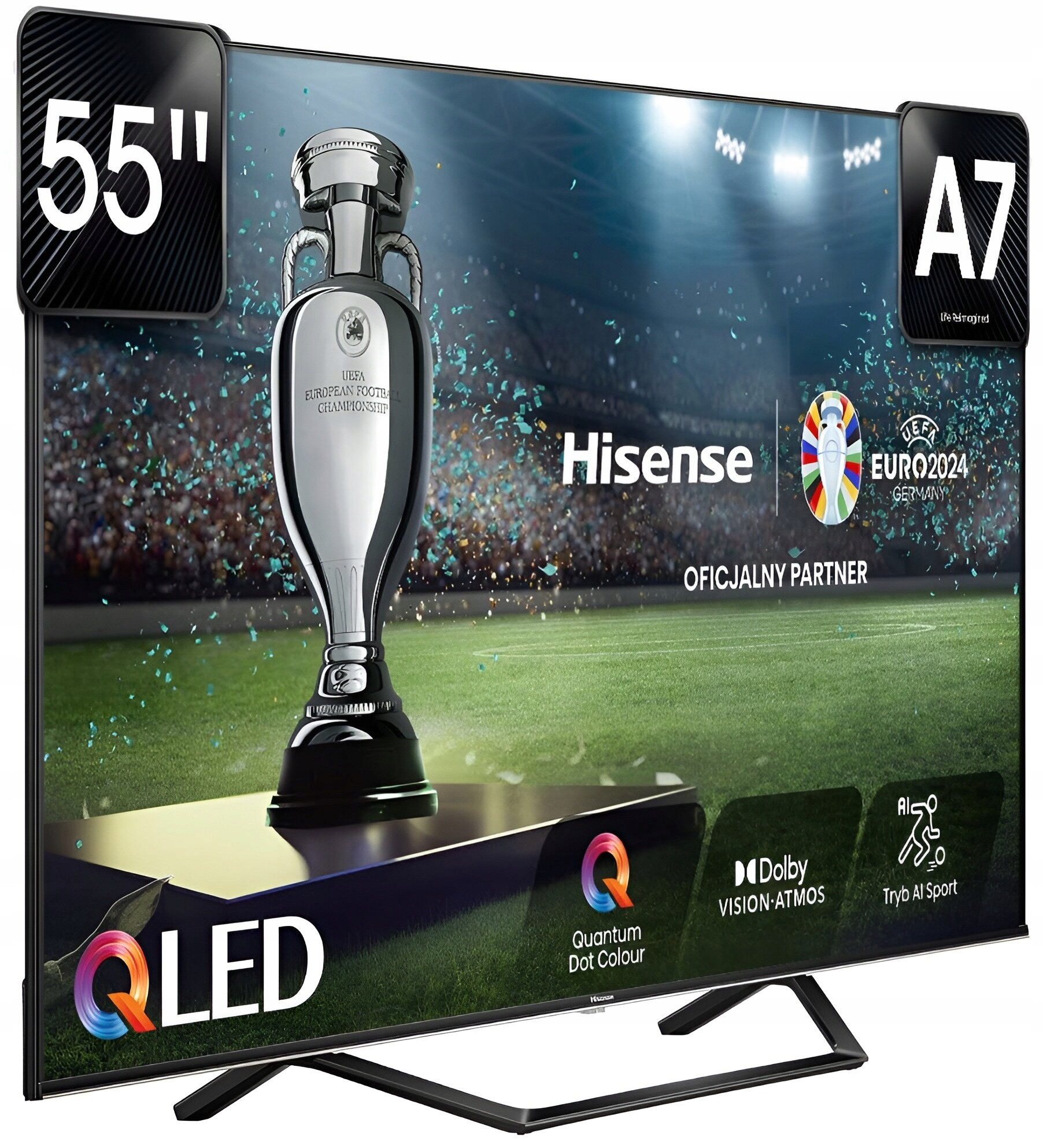 Telewizor Hisense 55A7NQ 55'' QLED 4K Smart TV – Doskonała jakość obrazu i dźwięku