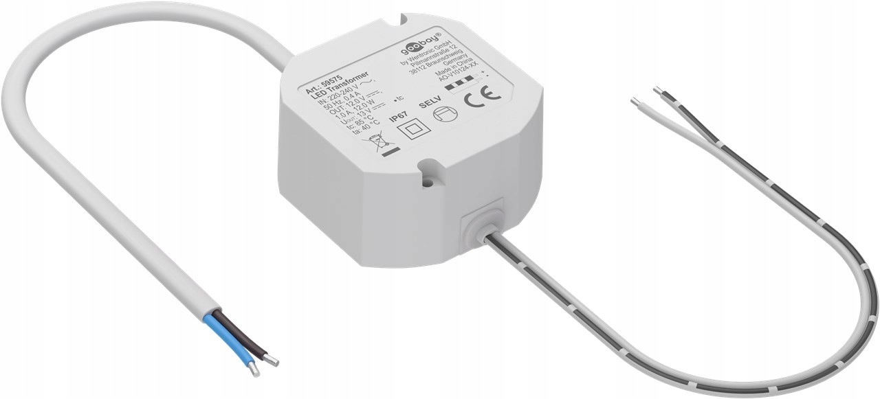 Zastosowanie wewnętrzne i zewnętrzne – Transformator LED z klasą ochrony IP67