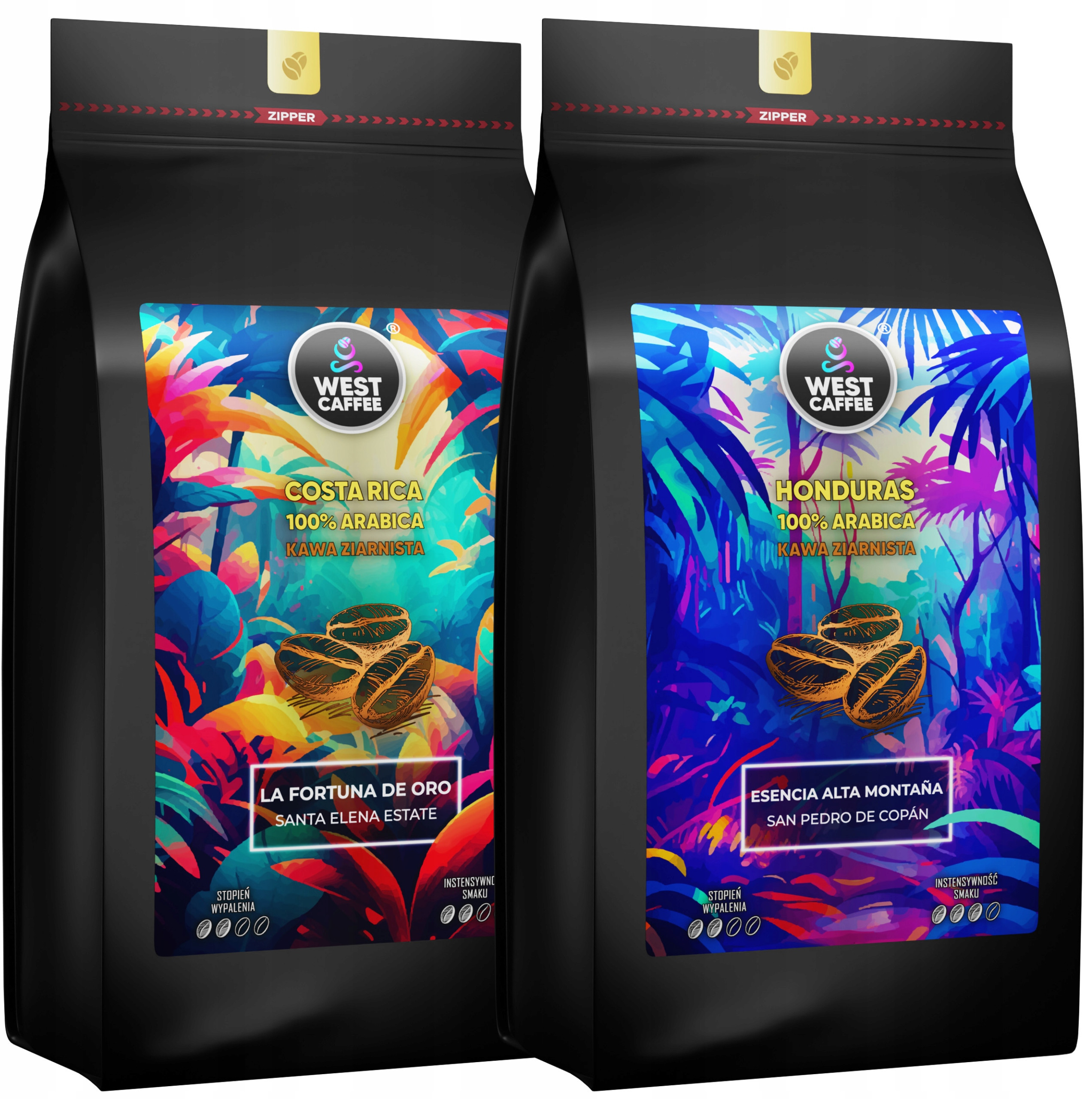 Kawa Ziarnista ZESTAW 2kg Kostaryka + Honduras – Doskonałe doznania smakowe