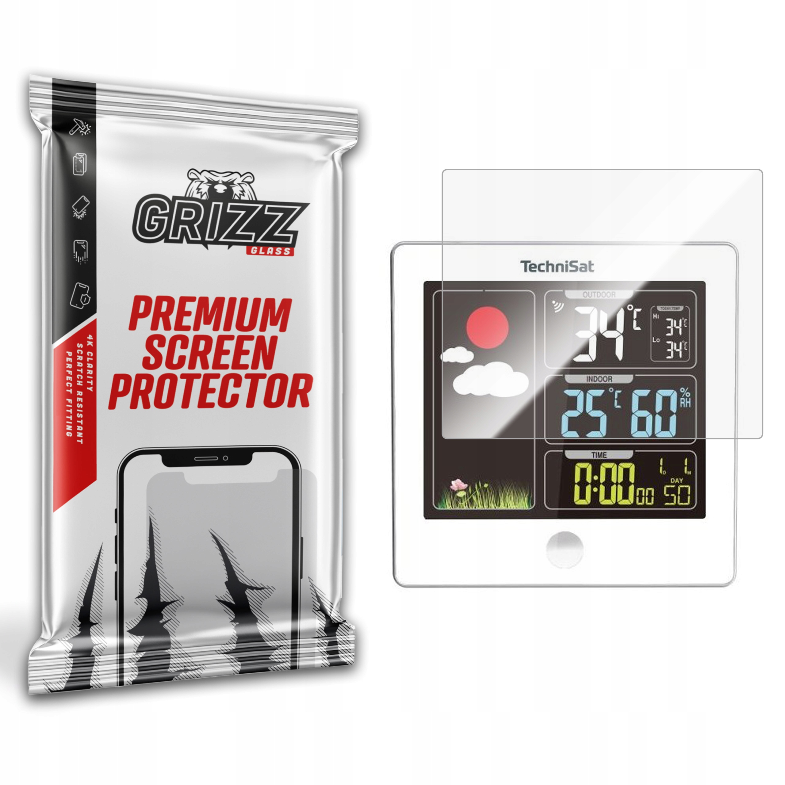 GrizzGlass Folia ceramiczna GrizzGlass CeramicFilm do stacji pogodowej TECHNISAT iMeteo X2 – Doskonała ochrona dla Twojego urządzenia