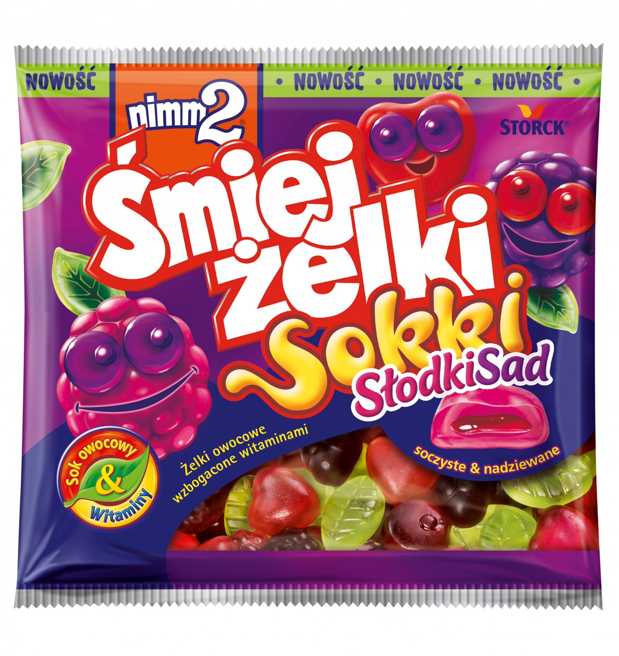 Nadziewane żelki owocowe z witaminami