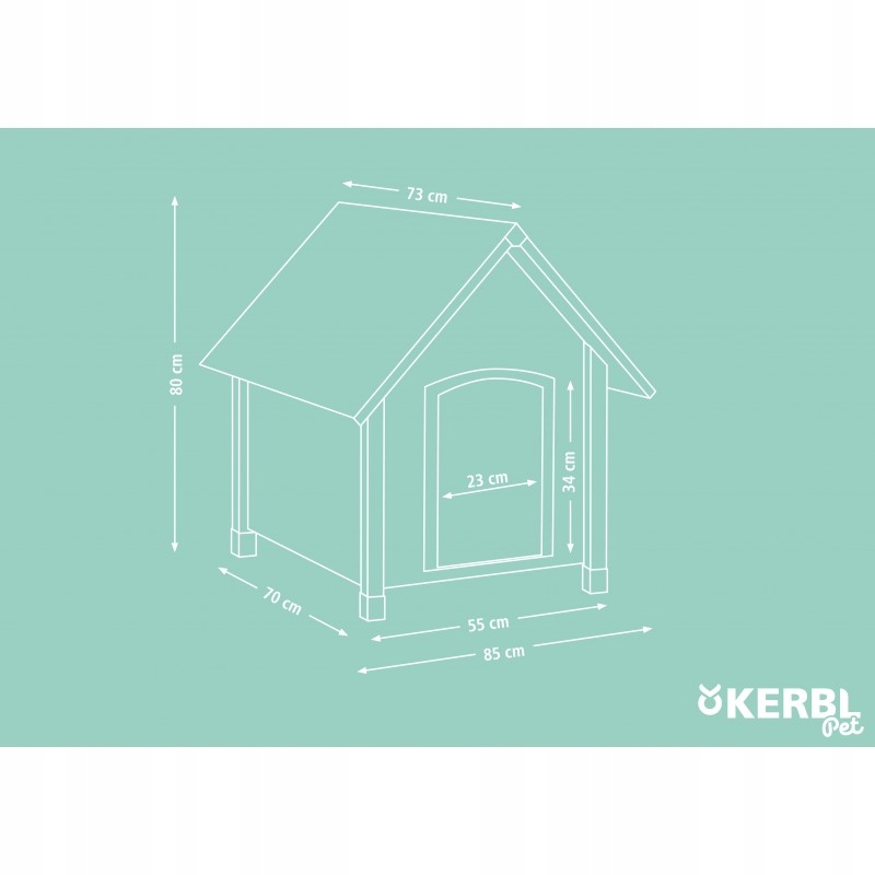 Buda dla psa Kerbl 85 x 73 x 80 cm – Idealne miejsce dla Twojego pupila