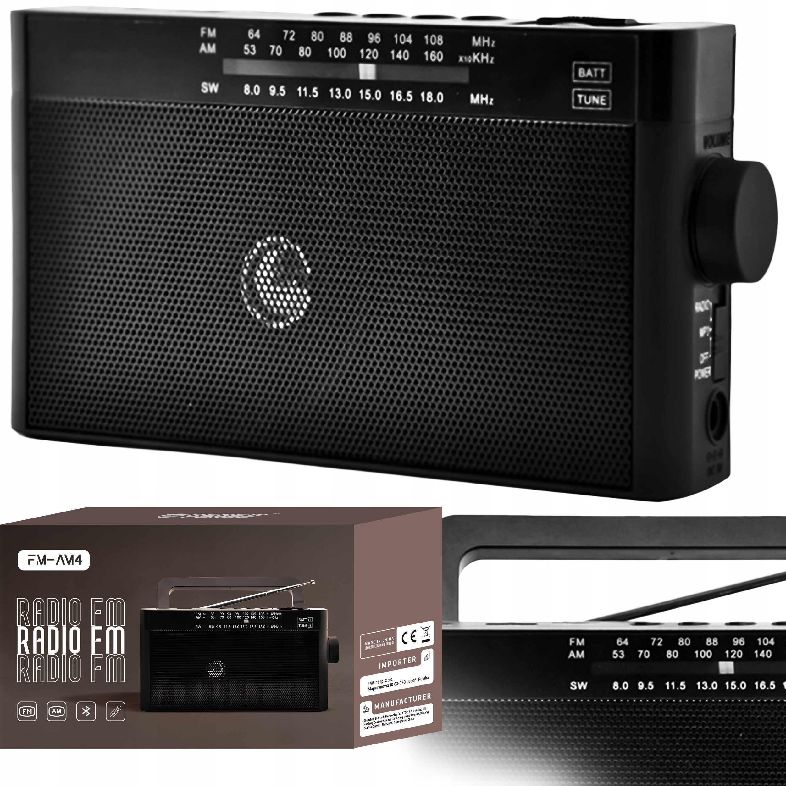 RADIO AM FM NA BATERIE PRZENOŚNE FM-AM4 – Twój mobilny towarzysz dźwięku
