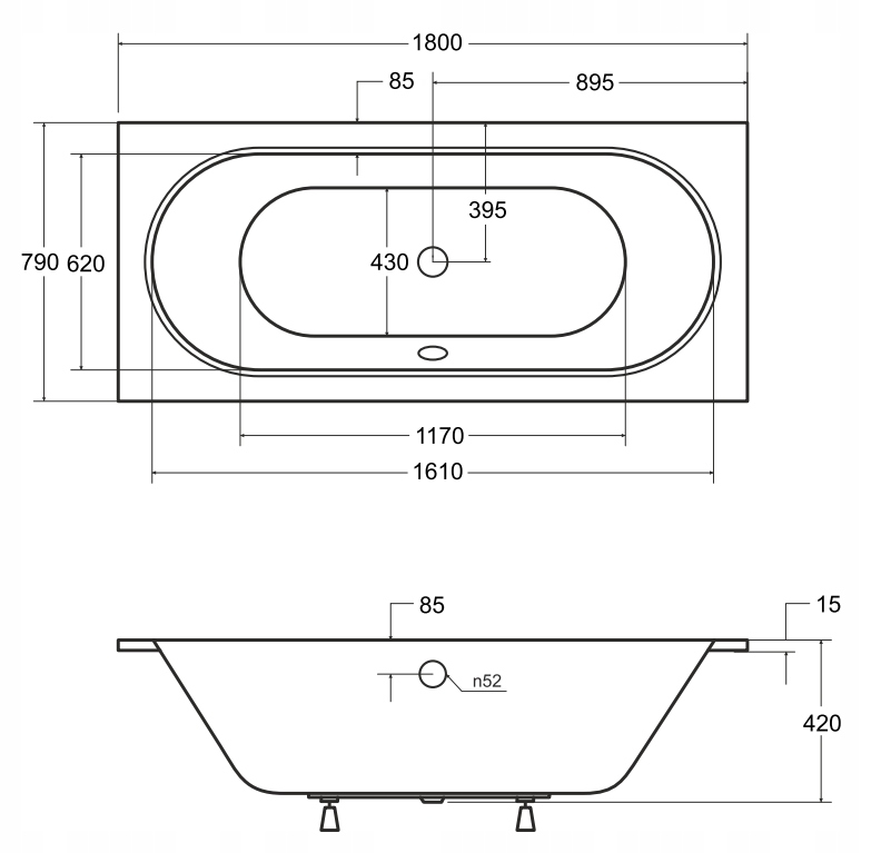 Wysokiej jakości materiał akrylowy – trwałość i komfort