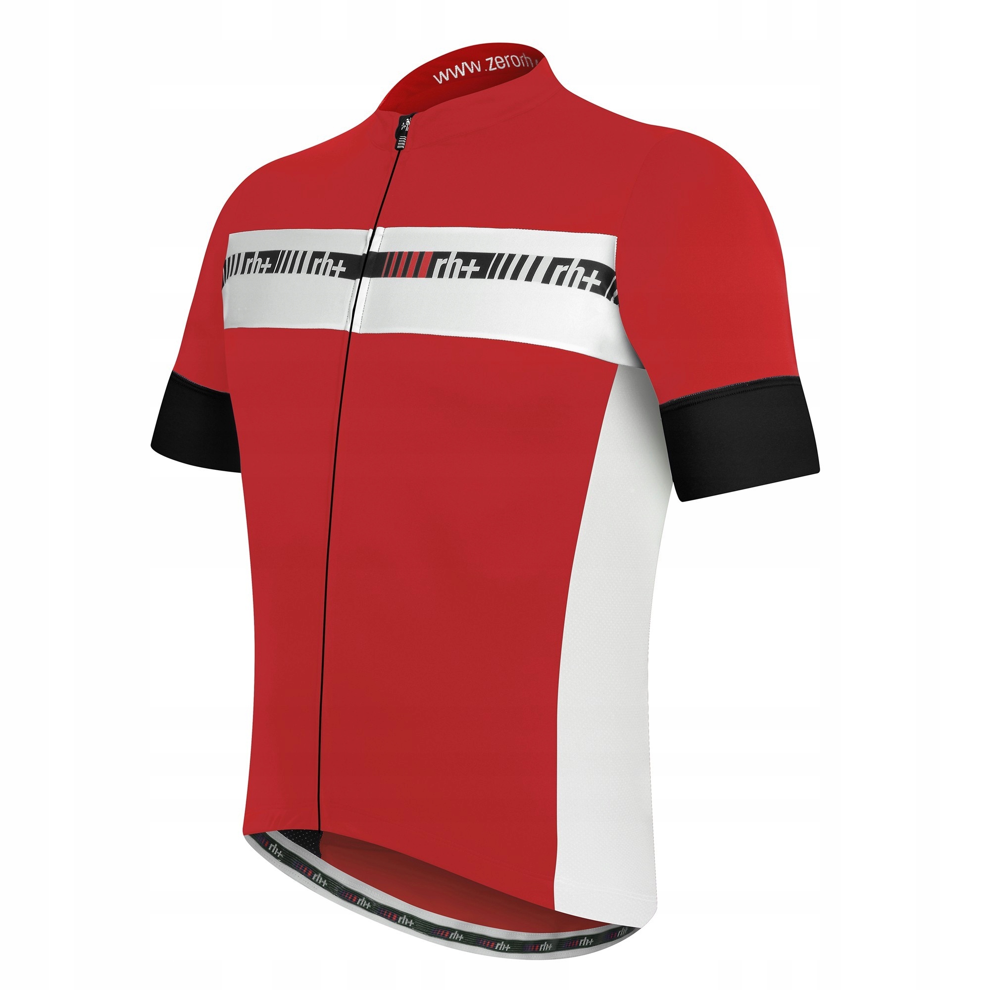 Koszulka rowerowa zeroRH+ Academy FZ red-white-black - M – Komfort i styl na rowerze